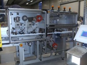 Profile masking machine for protective film with four application heads